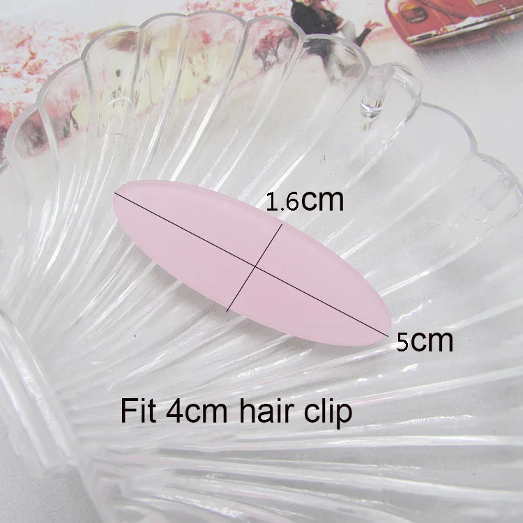 24pcs Sweet Hair clip cover Acrylic Flatback Cabochon DIY Scrapbooking Decorative Craft Making 50mm*16mm