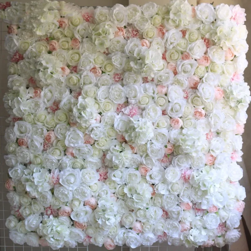 Upscale Wedding Backdrop Centerpieces Flower Panel Rose Hydrangea Flower Wall Party Decorations Supplies 24pcs/lot