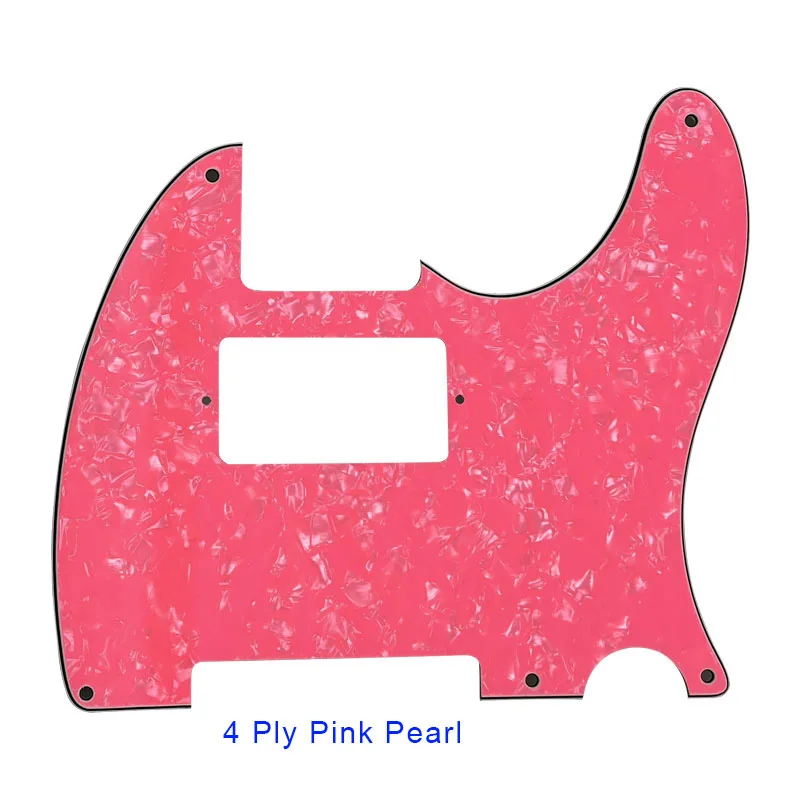 Pleroo Custom Parts - For US Standard 5 Screw Holes 52 Year Tele Telecaster With PAF Humbucker Guitar Pickguard Scratch Plate