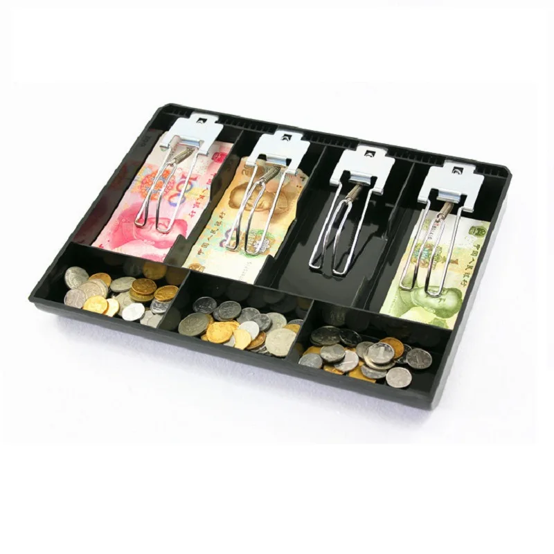 하드 케이스 금속 클립 금전 등록기 상자, 동전 서랍 상자, 현금 서랍 트레이, 머니 카운터 케이스, 신규 분류점