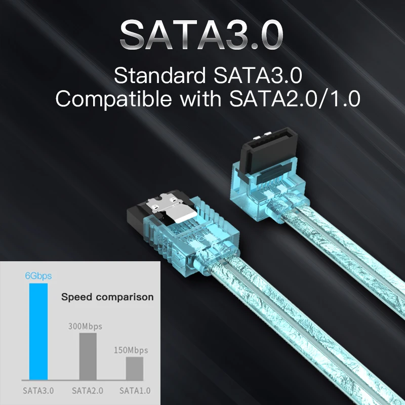 Vention SATA Cable 3.0 SSD HDD 2.5 Sata III Straight Right Angle Hard Disk Drive Cable For ASUS Gigabyte Hard drive data cable