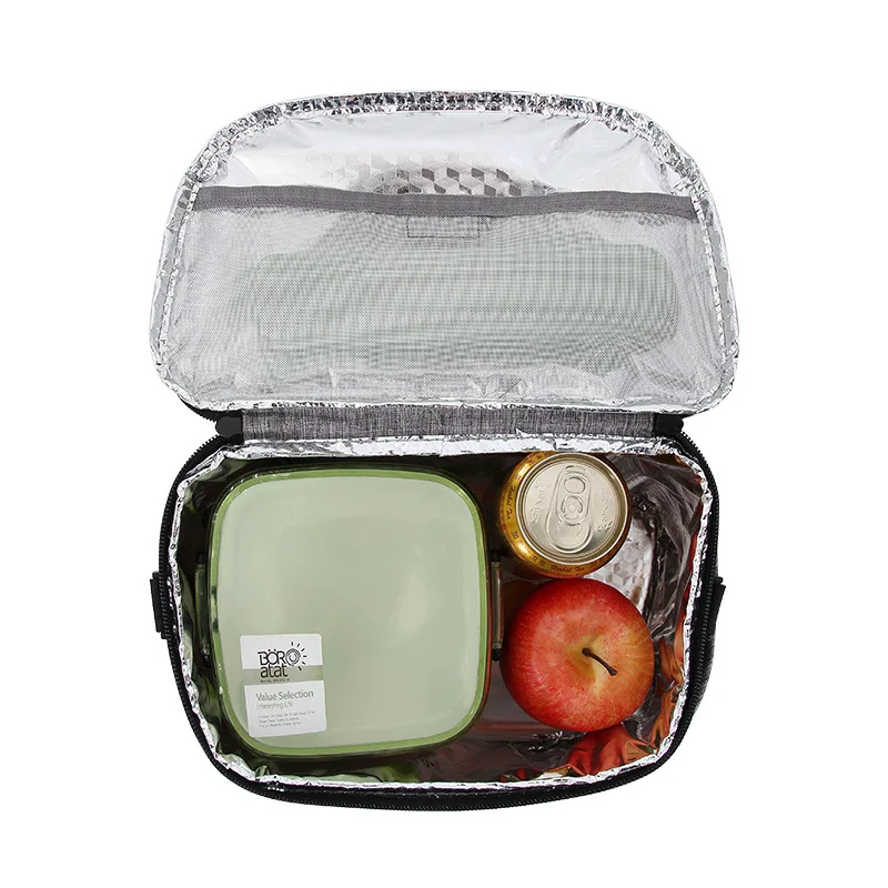 DENUONISS New 2023 Insulation Lunch Box Bag Simple Fashion Lunch Bag Aluminum Foil Ice Pack Cooler Bag Factory Direct Sales