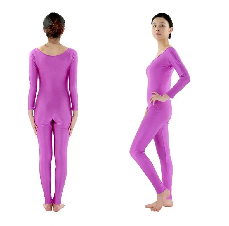 High quality Spandex Zentai Full Body Skin Tight Jumpsuit Unisex Zentai Suit Bodysuit Costume for Women Unitard Dancewear