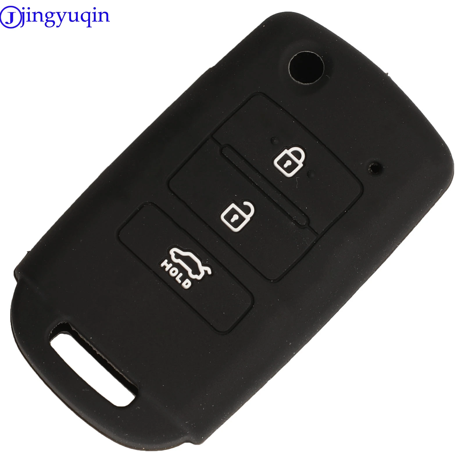 jingyuqin 3B Remote Car Key Silicone Cover Case For Kia Sorento K900 New K7 Cadenza 2017 2018 2019 Holder Styling Folding Flid
