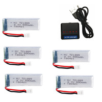 Lipo Battery 3.7v 500mAh for E50 H37 ELFIE Drone RC Dron RC Helicopter 721855 Lithium Battery and USB Charger Spares Part 721855