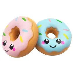 Creme de rosquinha perfumada kawaii, donut macio com retorno lento, brinquedo antiestresse para crianças, brinquedo de natal