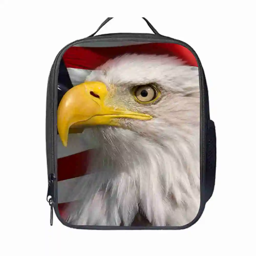 Eagle Lunch Bag Customized dog Women Men Teenagers Boys Girls Kid School Thermal Cooler Insulated Tote Box