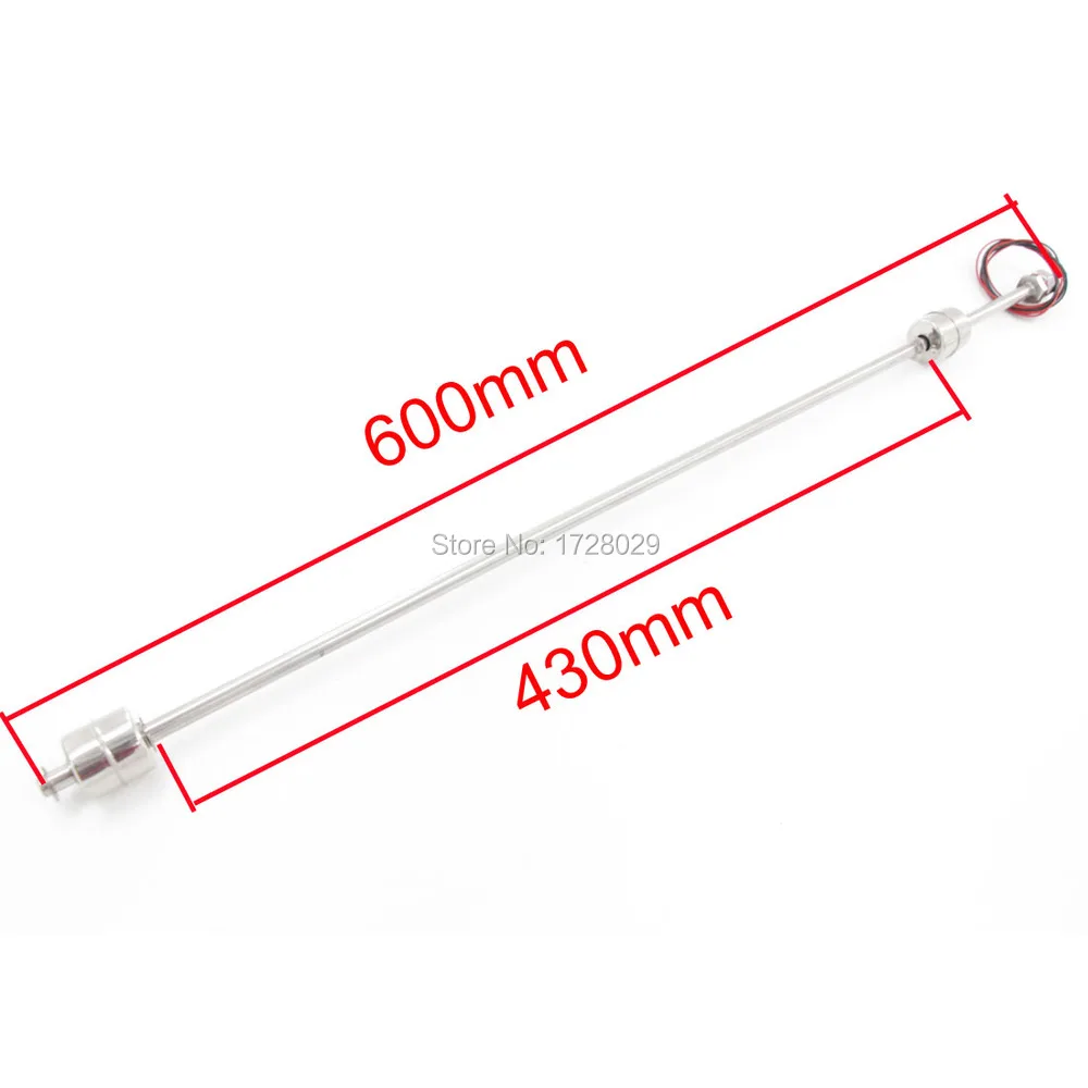 Customized Double Float Ball 600mm Liquid Water Level Sensor Floating Float Switch