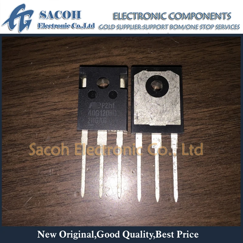 Transistor IGBT reacondicionado Original, FGW40N120HD, 40G120HD, 40G120H o FGW40N120VD, 40G120VD, 40G120V TO-247, 40A, 1200V, 10 unidades por lote