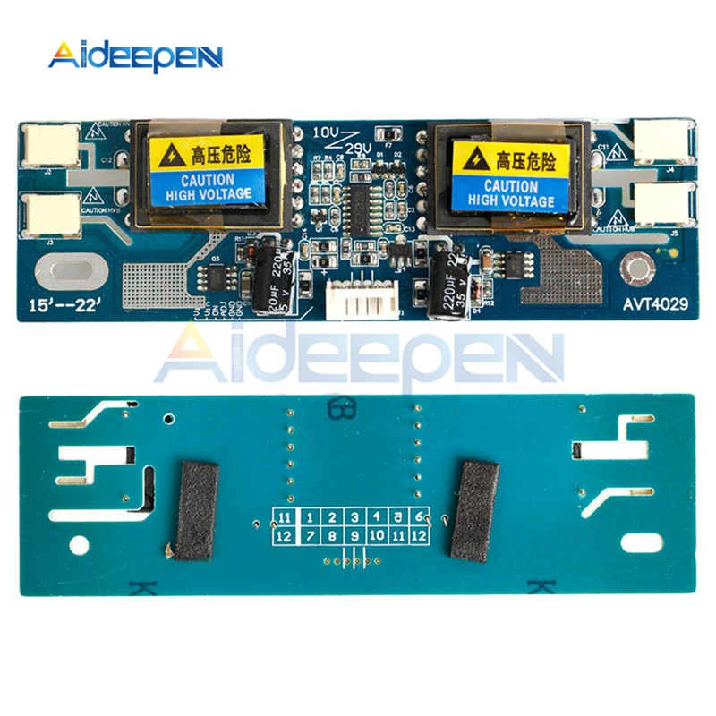 10-30 V uniwersalny moduł monitora LCD CCFL 4 lampy falownik LCD do laptopa 15-22 \