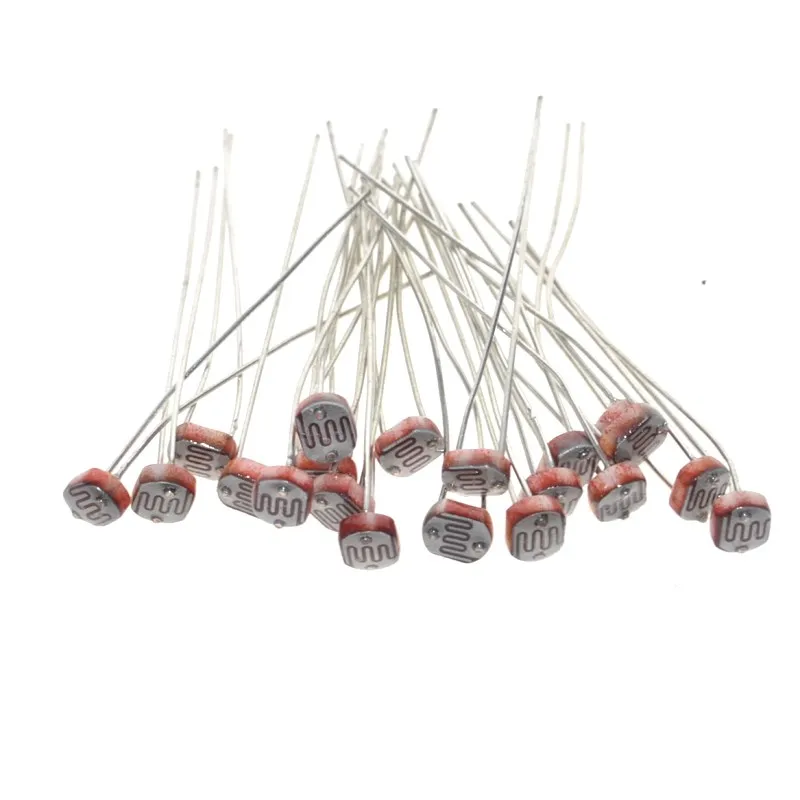 20pcs 5506 5516 5528 5537 5539 Light Dependent Resistor LDR 5MM Photoresistor wholesale retail Photoconductive resistance