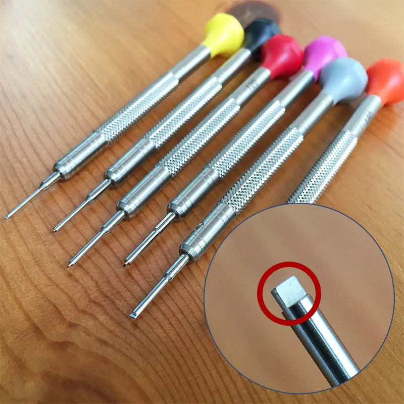 

0.8 1.0 1.2 1.4 1.6 1.8mm steel screwdriver perfect fit for Rolex watchband screwtube