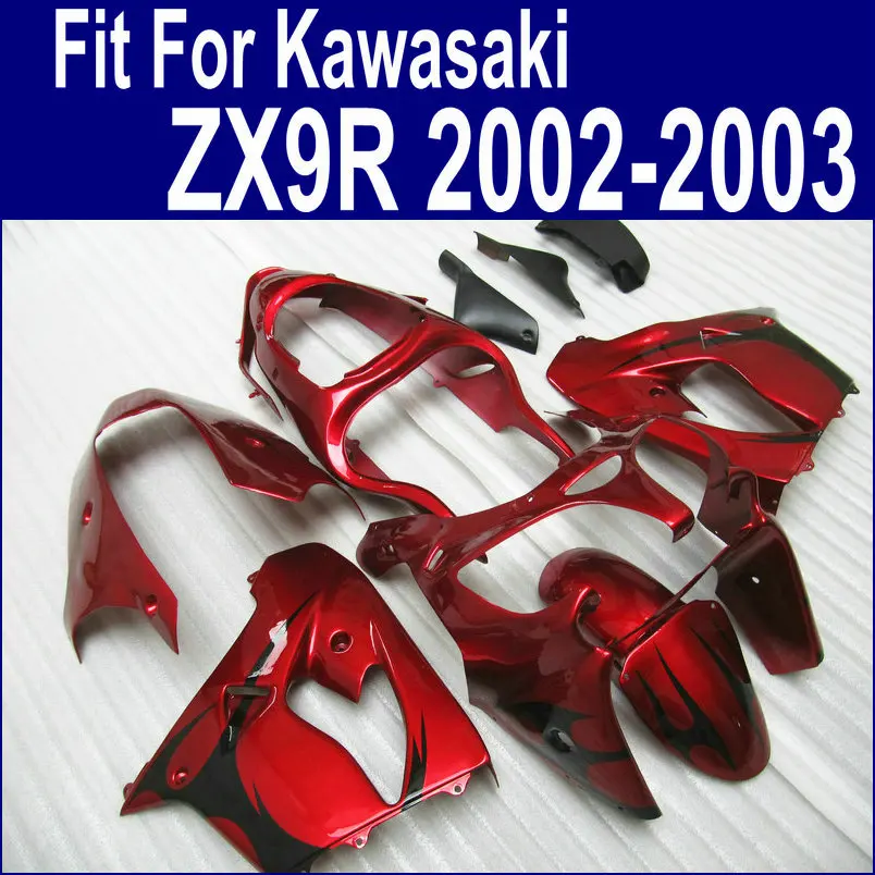 Zx9r fairings 2002 2003 02 03 Fairing kit For Kawasaki Ninja ( Wine Red painted ) EMS Free xl29