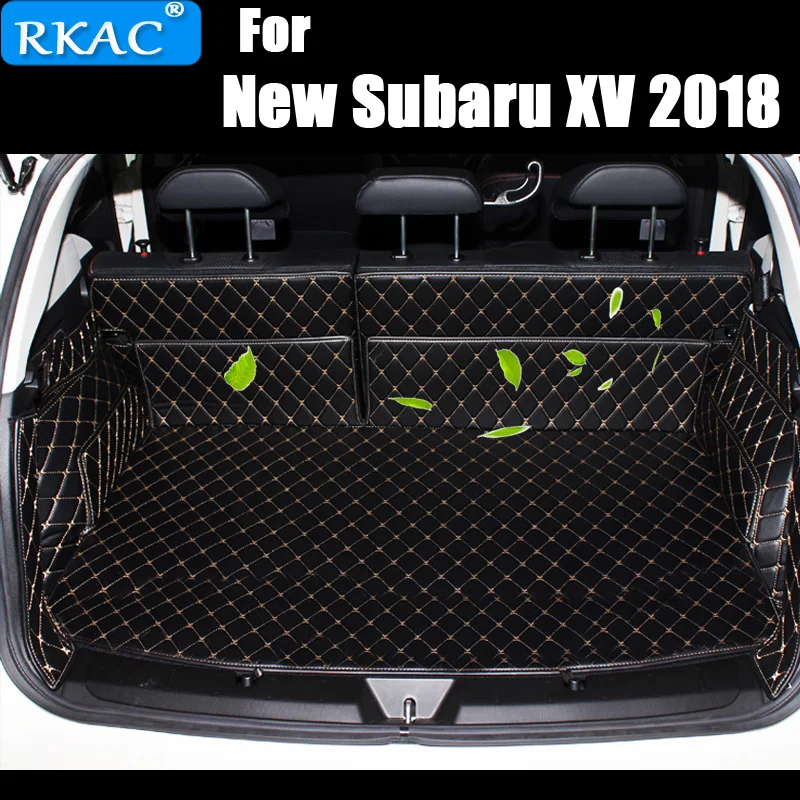 

RKAC Car Styling car trunk mats For subaru forester xv 2018 legacy Cargo Liner Interior Accessories Carpet Artificial Leather