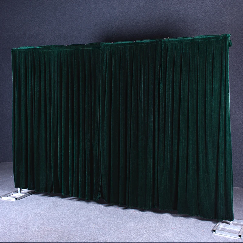 Flannel velvet none transparent wedding backdrop curtain drapes wedding supplies background for party event birthday stage decor