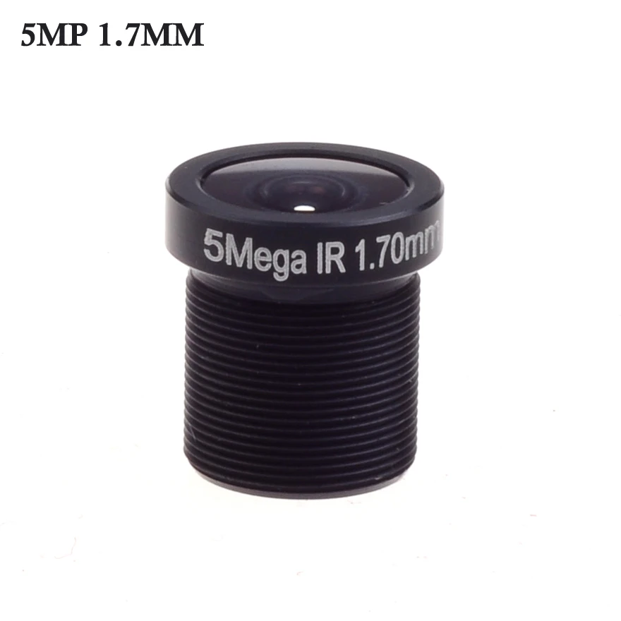 Wholesale CCTV lens 5MP 1.7mm  1/3 Wide Range lens  170 degrees M12*0.5 for IR CCTV Camera