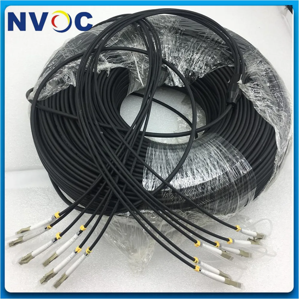 

4/6/8/12Core Multimode OM1 OM2 OM3 OM4 8Fibers SM 150M LSZH LC/ST/FC/SC-LC 8C Fiber Optic Armored Patch Cord Jumper Cable