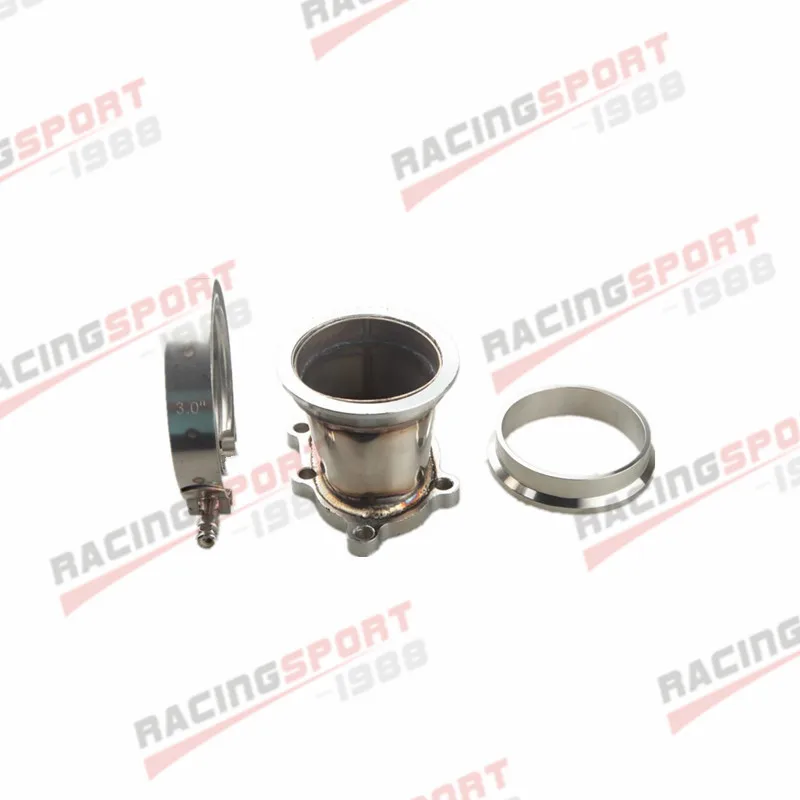 

GT25R GT28R 5 BOLT TO 3" INCH V-BAND VBAND CLAMP FLANGE DOWNPIPE ADAPTER KIT