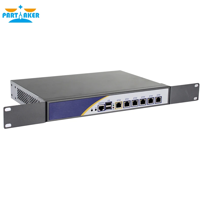 Partaker R3 D525 6 LAN Firewall Hardware Network Router