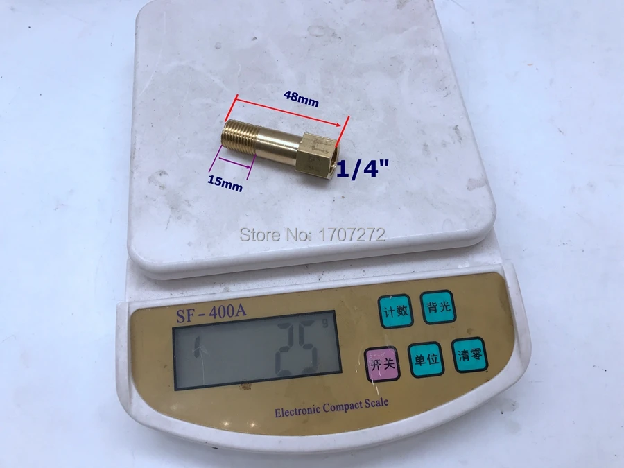 محول مقرنة نحاسية ملولبة 1/4 "1/8" ، آلة فتح الفم ، قالب تمديد الكابل