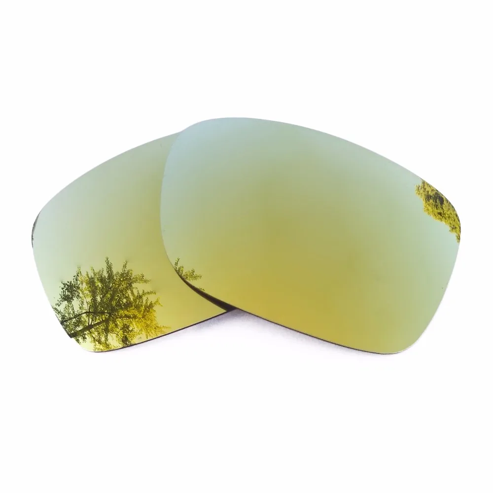 Orange Red Mirrored & 24K Gold Mirrored Polarized Replacement Lenses for-Oakley Crankcase Frame 100% UVA & UVB