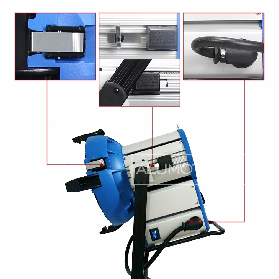 タイマー付きの電子バラストm18,1200W,1800W,ビデオスタジオや写真用の無料のケーブル付き大陸照明