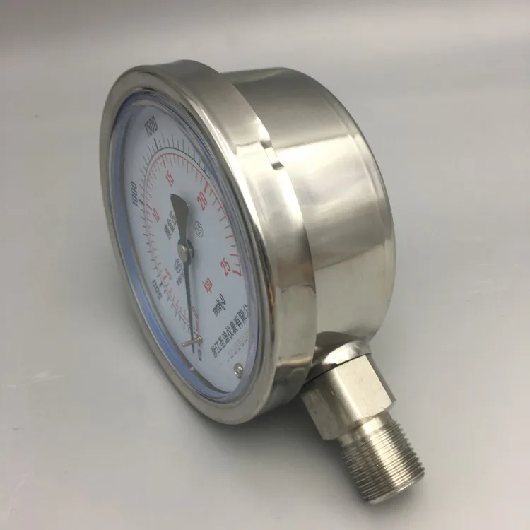 Manometro a membrana in acciaio inossidabile YE-100BF Micro misuratore di pressione KPa contatore del Gas KPa metro