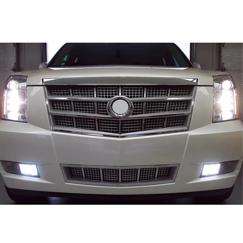 6Pcs White LED Fog Driving DRL Light Bulbs Combo For 2007-2014 Cadillac Escalade