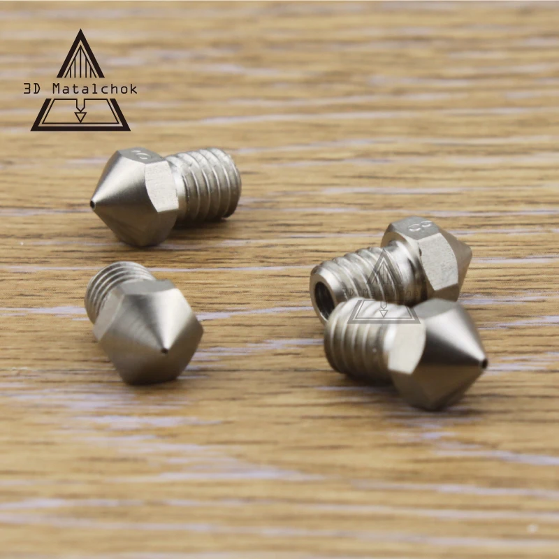 4Pcs Ultimaker 2 UM2 + Extended  Heater Hotend Olsson Block Stainless Steel Nozzle 0.25/0.4/0.6/0.8mm For 1.75/ 3mm Filament
