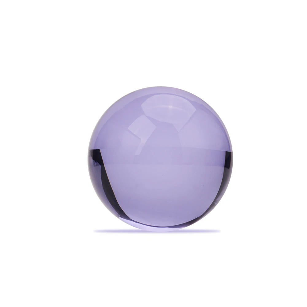 Purple 80mm Feng Shui Crystal Gazing Sphere Ball for Photo Booth Props and Party Decorations