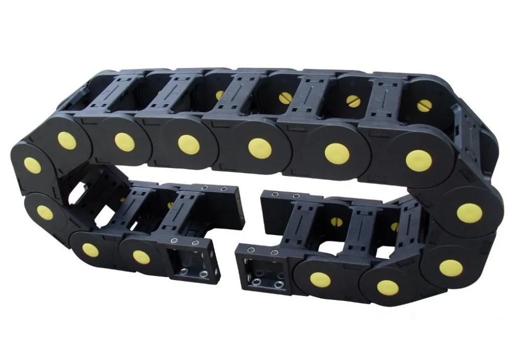 1 meter 35*90 Towline Enhanced Bridge-type Drag Chain with End Connectors for CNC Router Machine Tools