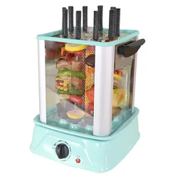 Commercial Smokeless Electric Grill Skewer Barbecue Machine Rotating Barbecue Vertical BBQ Grill Household Electric Grill