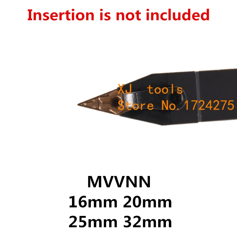 1PCS MVVNN1616H16 MVVNN2020K16 MVVNN2525M16 MVVNN3232P16 MVVNN CNC Lathe Cutting Tools External Turning Tool Holder