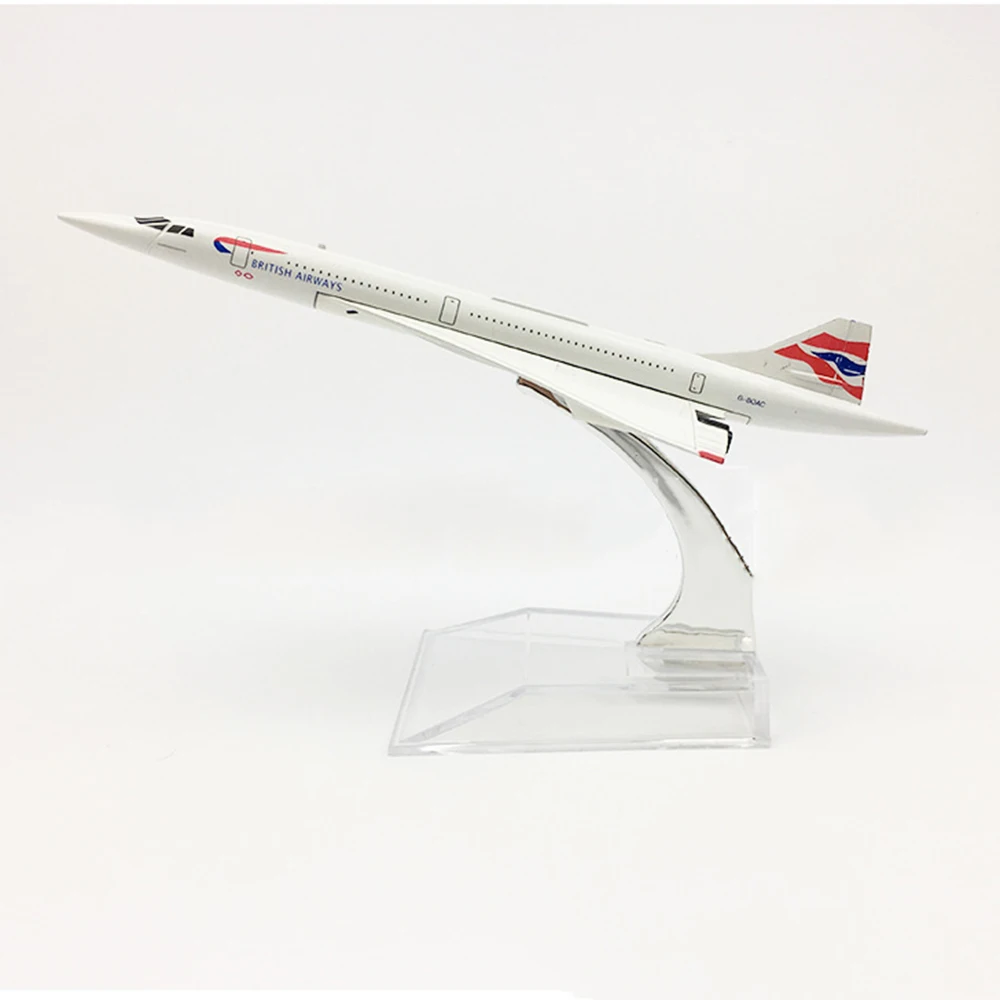 

1/400 Scale Aircraft British Airways Concorde 15cm Alloy Plane Model Toys Children Kids Gift for Collection