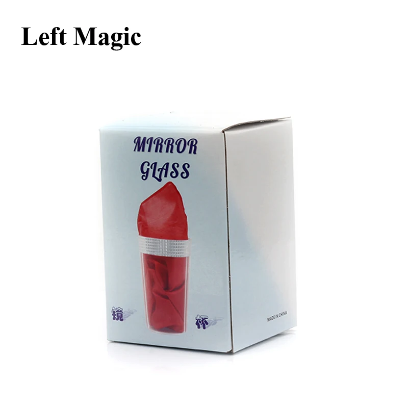 Mirror Glass Magic Tricks New Liquid To Silk Appearing Props Close-Up Magic Street Stage Magic Accessories Comedy Mentalism