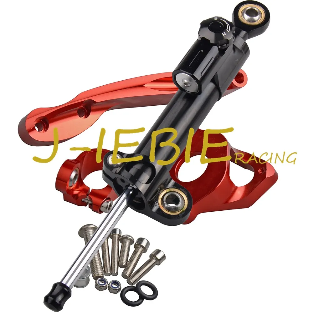 

CNC Steering Damper Stabilizer and Red Bracket Mounting For Honda CBR600RR CBR600 RR 2007-2016 2008 2009 2010 2011 2015