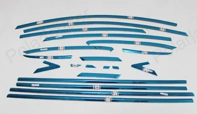 hot sell dedicated car modification strip for Excelle GT 2015 2016   bright silver stainless steel full window trim