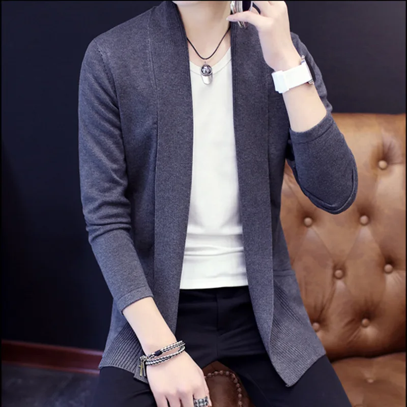 

Mens Cardigan Sweater Jumpers Fashion Sueter Hombre Cardigan Sweaters Men Coats Casual Slim Long Sleeve Sweater Pull Homme