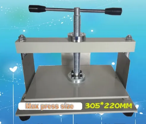 Manual Book Flat Press Nipping Machine A4+ Size  305x220mm