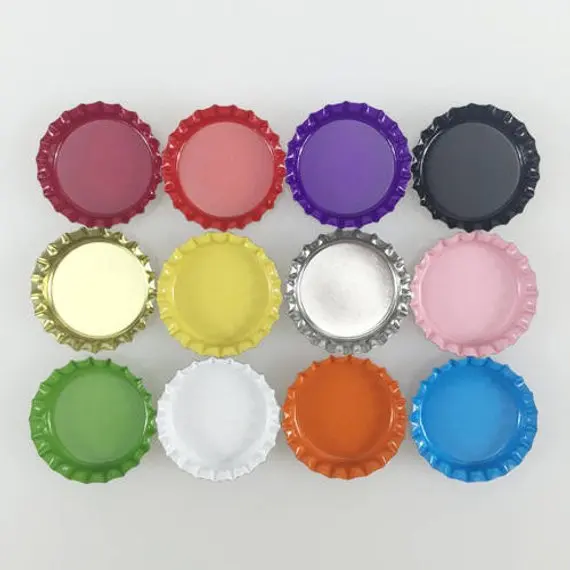 15pcs Multicolor Enamal Bottle Cap,Charms Pendants Cabochon Trays Hair Bow Center ,fit 1