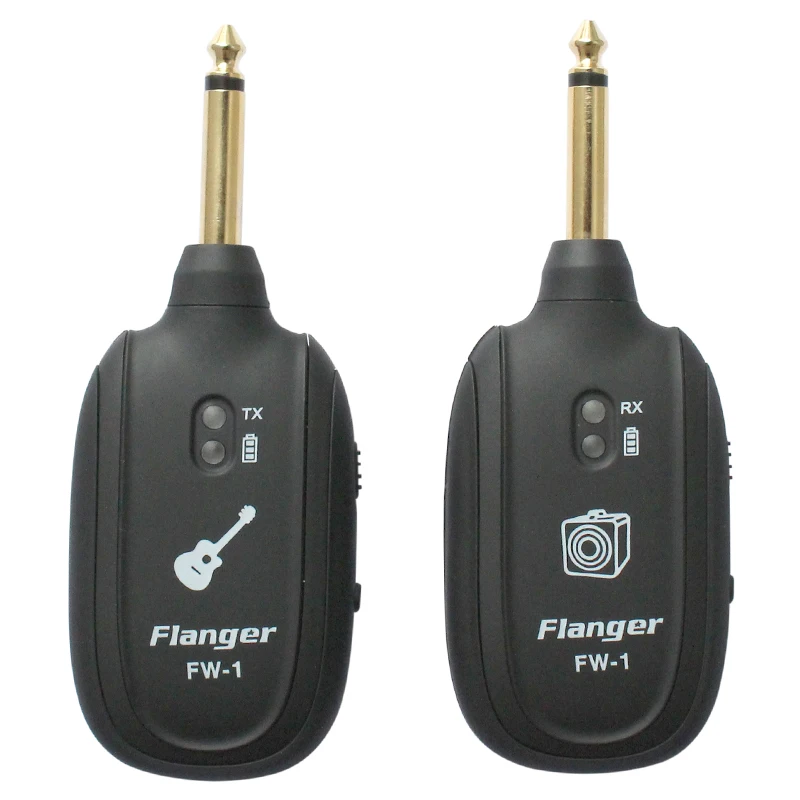 

Flanger Wireless Guitar Transmitter Receiver System UHF Transmission Range for Electric Guitar Bass Violin Ukulele For charging