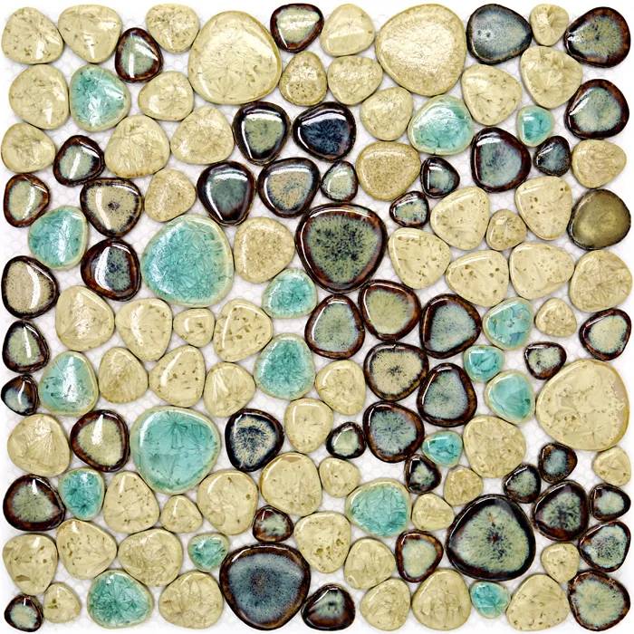 

porcelain pebble mosaic tile kitchen backsplash bathroom swimming pool wallpaper tiles garden saloon floor shower ceramic tile