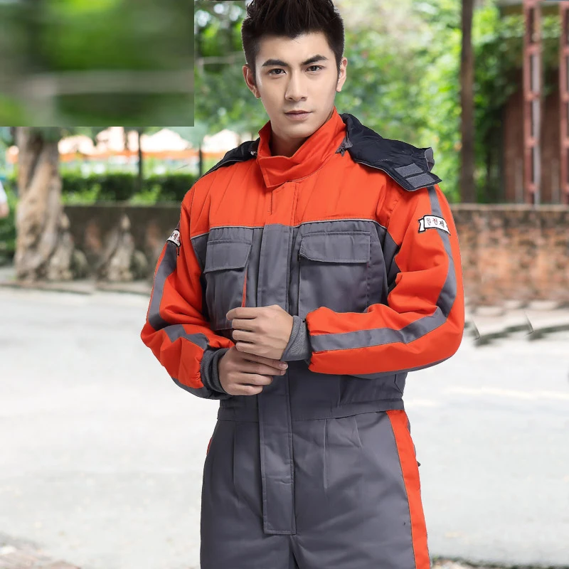 2023 Winter Thick Safety Clothing Labor Service Repair Factory Uniform Workwear Jumpsuit Fashion Uniform