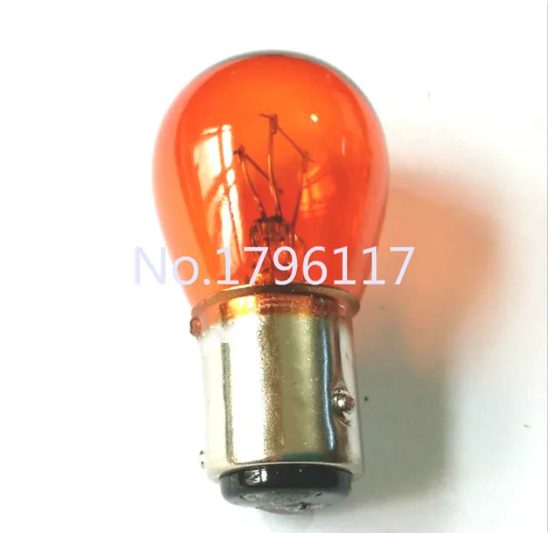 10x 12V 21W 5W 7225 1157 P21/5W S25 BAZ15D Car Turn Signal Bulbs Auto Halogen Signal Lights Stop Brake Tail Indicator Lamp Amber