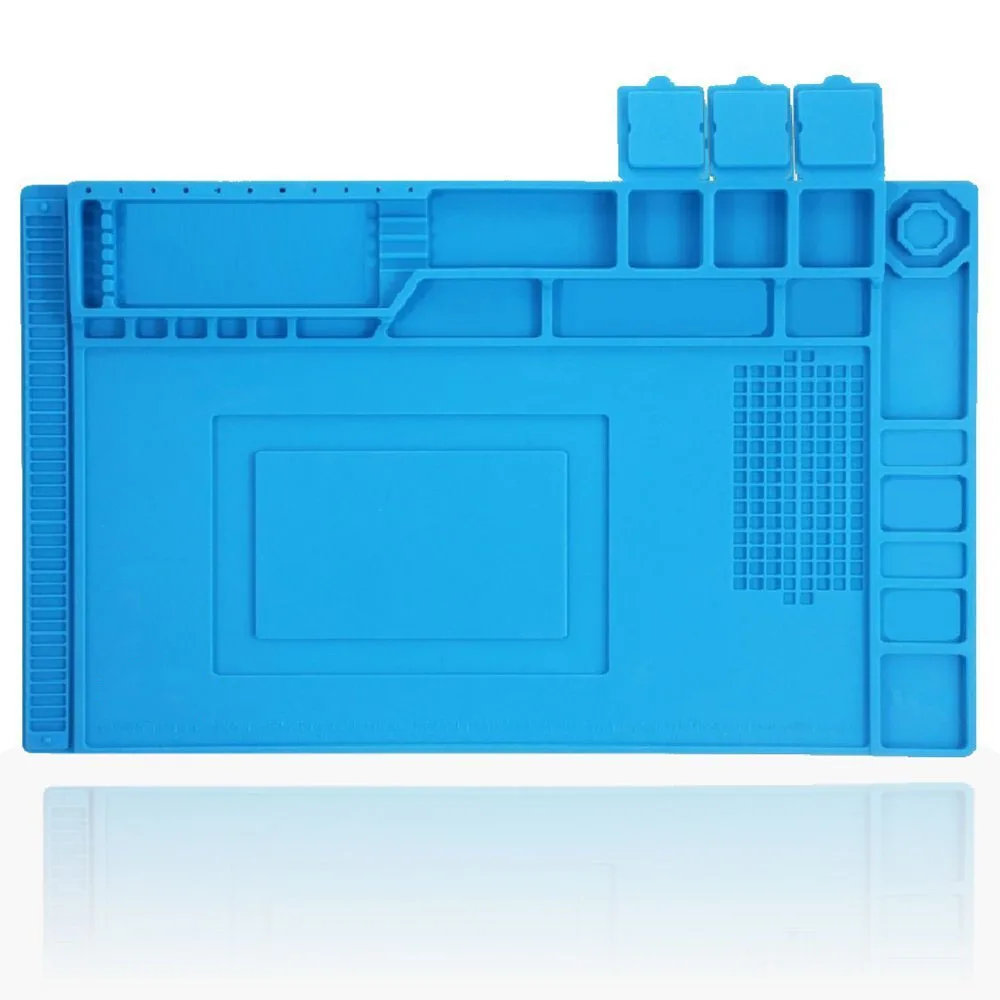 Il più grande tappetino per riparazione elettronica magnetica stazione di saldatura in Silicone cuscinetto per pistola di calore 932F tappetino per