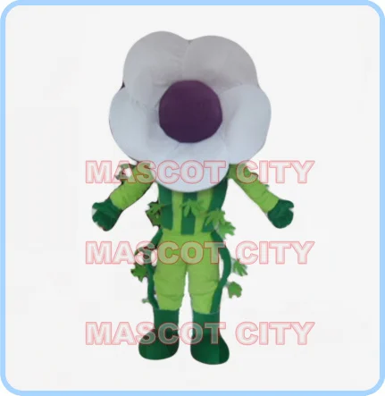

mascot white Morning glory mascot costume cartoon flower theme anime cosplay costumes carnival fancy dress 2576