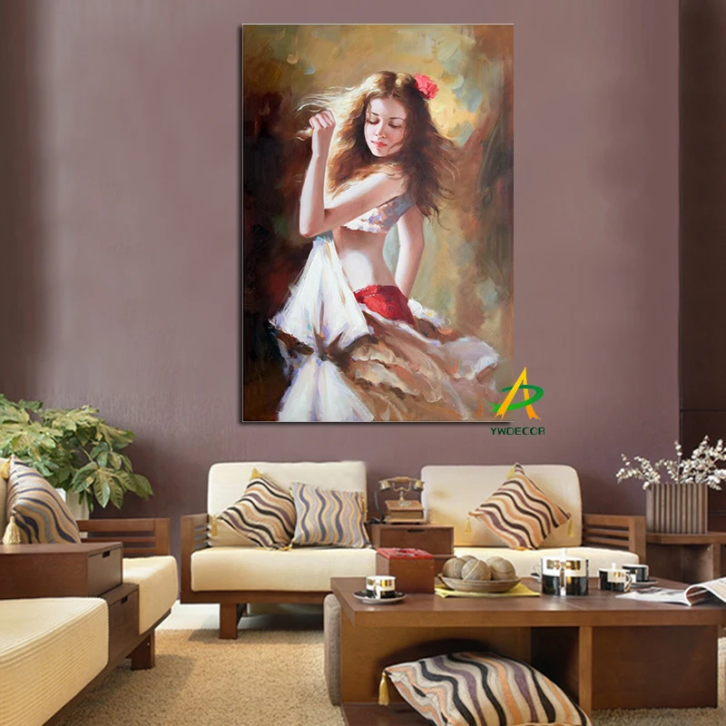

Beauty Dancing Sexy Girls Abstract Oil Painting HD Print on Canvas Poster Wall Art Wall Picture for Living Room Cuadros Decor