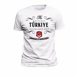 T-Shirt Turkey Original Canakkale Honor Proud Country 2019 New Summer Fashion Short Sleeves Cotton Design Your Own T Shirt