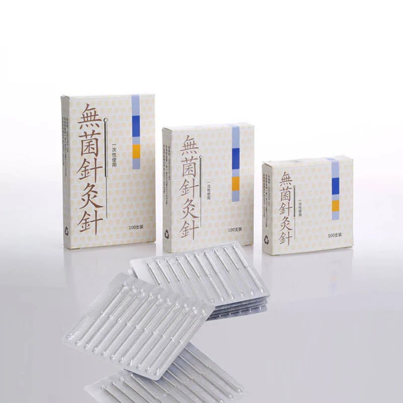 100 disposable sterile acupuncture needle sterile acupuntura asepsis aluminum foil packing Cloud dragon