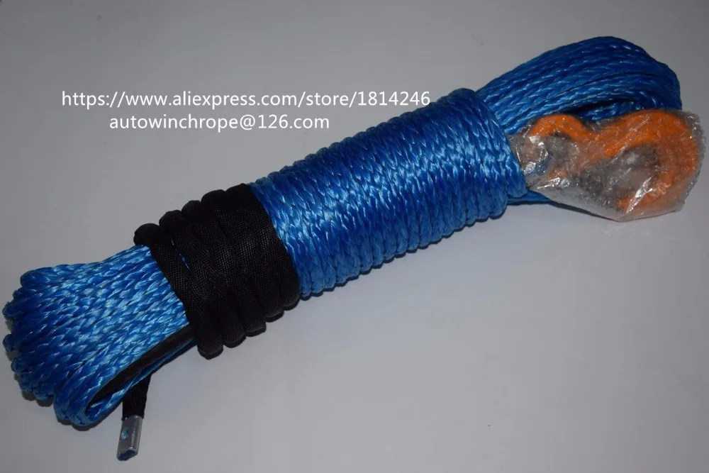 

Free Shipping 8mm*30m Blue Synthetic Winch Cable,Winch Rope Extenstion,ATV Winch Line,Off Road Rope